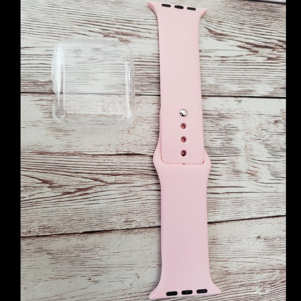Watch Band & 44mm Cover Case for Apple Watch S/M